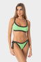 Elettra | Slip Bikini Bordato con Laccetti - Yoda/Militare - donna - Raggianti