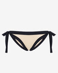 Elettra | Slip Annodato Bordato - Beige/Nero - donna - Raggianti
