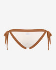 Elettra | Slip Annodato Bordato - Yougurt/Tabacco - donna - Raggianti