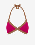 Chloe | Base Fissa Bordato Con Coppe - Magenta/Tabacco - donna - Raggianti