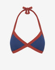 Chloe | Base Fissa Bordato Con Coppe - Blu/Ruggine - donna - Raggianti