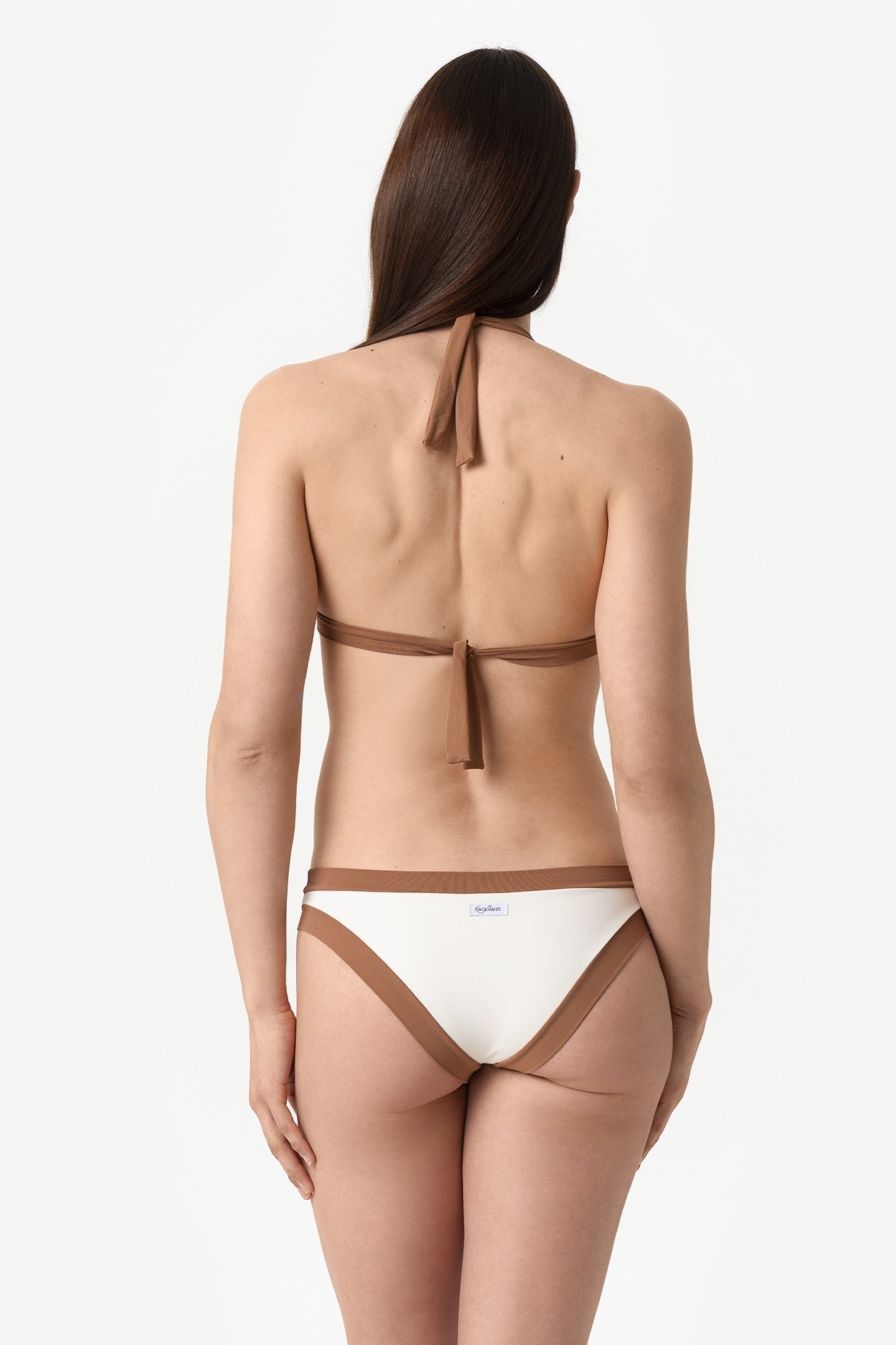 Chloe | Base Fissa Bordato Con Coppe - Yougurt/Tabacco - donna - Raggianti