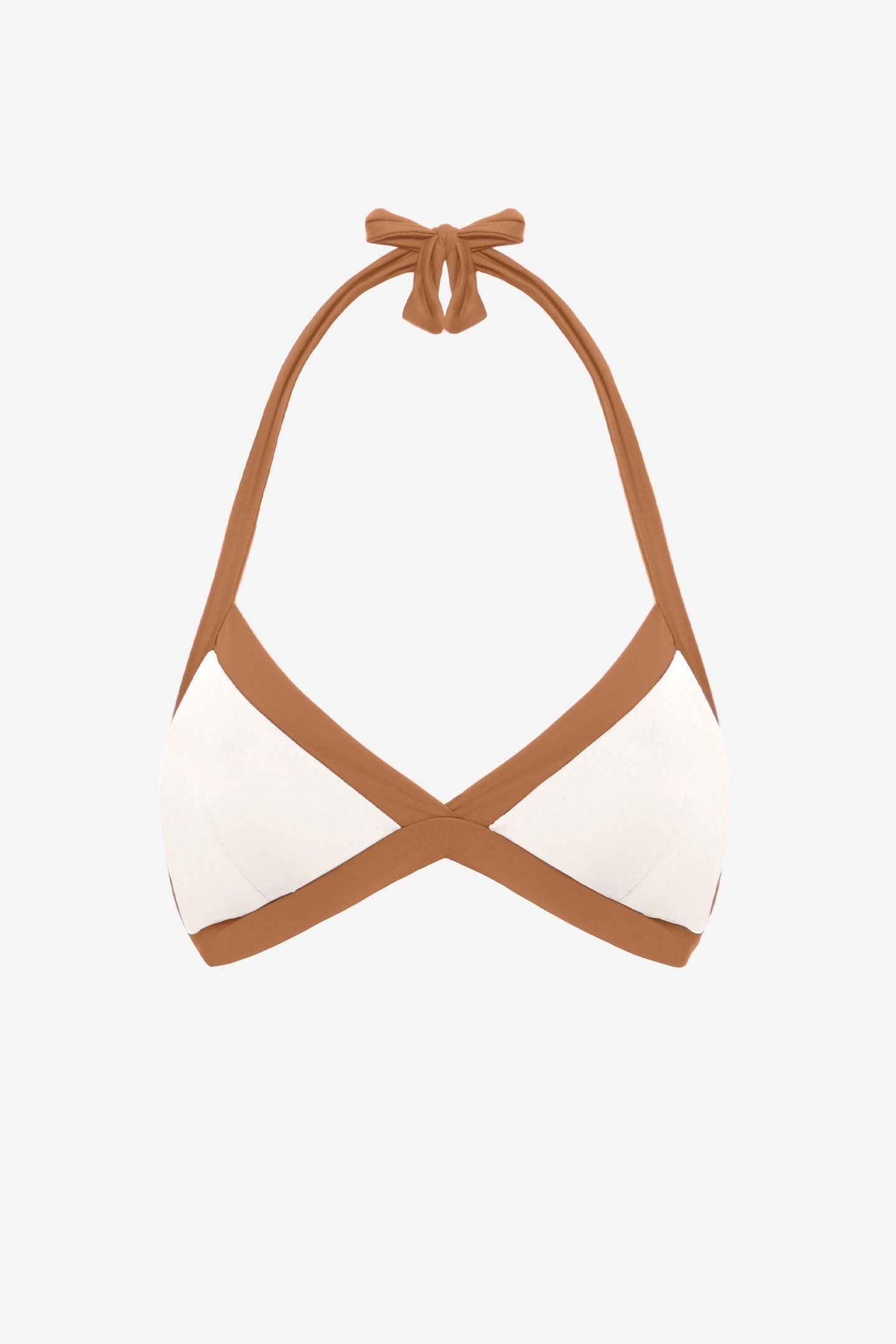 Chloe | Base Fissa Bordato Con Coppe - Yougurt/Tabacco - donna - Raggianti