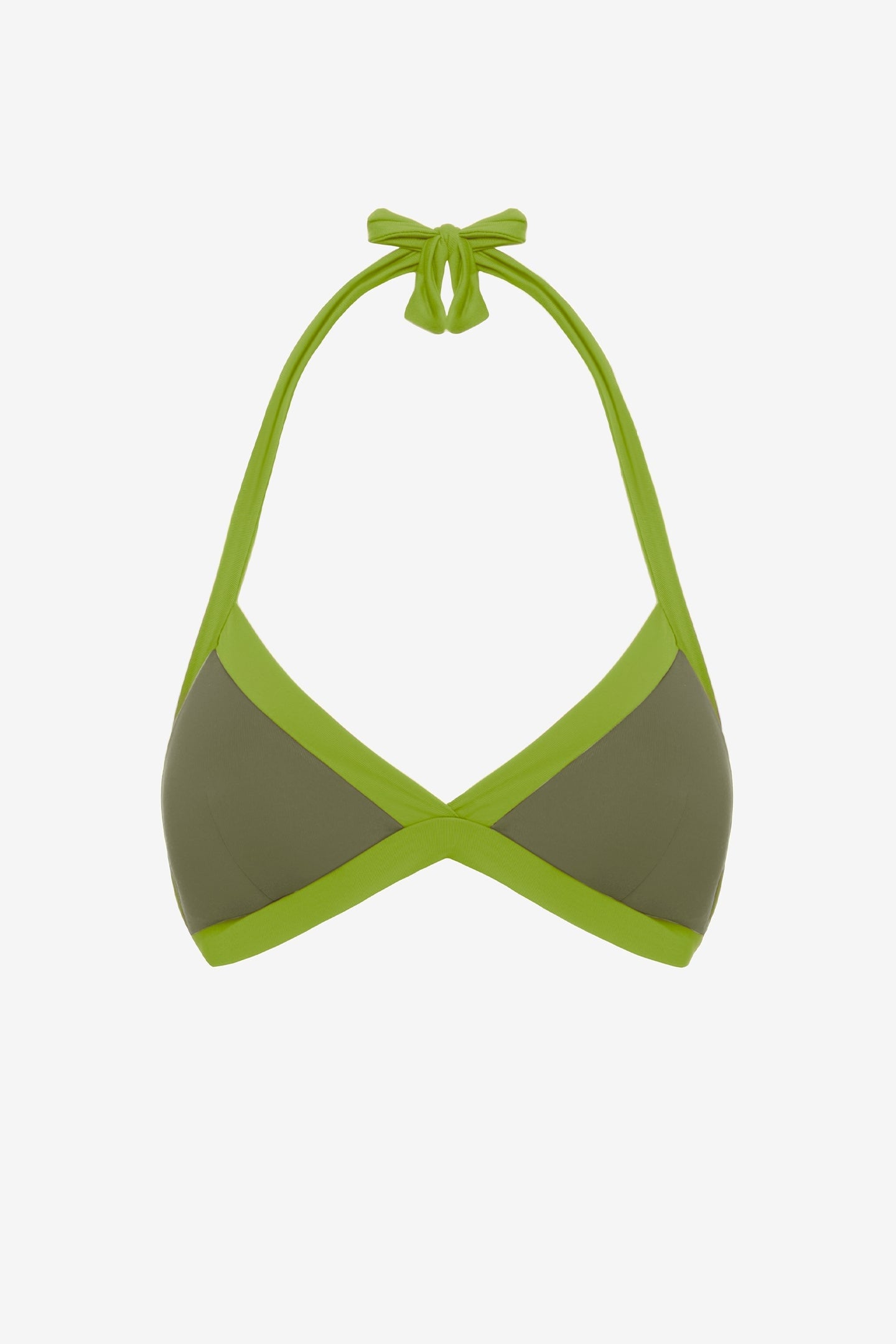 Chloe | Base Fissa Bordato Con Coppe - Verde Militare/Verde - donna - Raggianti