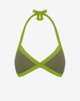 Chloe | Base Fissa Bordato Con Coppe - Verde Militare/Verde - donna - Raggianti