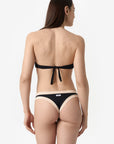Bianca | Fascia Bordata Con Coppe - Nero/Beige - donna - Raggianti
