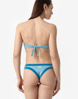 Bianca | Fascia Bordata Con Coppe - Azzurro/Ottanio - donna - Raggianti