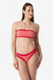 Bianca | Fascia Bordata Con Coppe - Rosa/Rosso - donna - Raggianti
