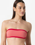Bianca | Fascia Bordata Con Coppe - Rosa/Rosso - donna - Raggianti