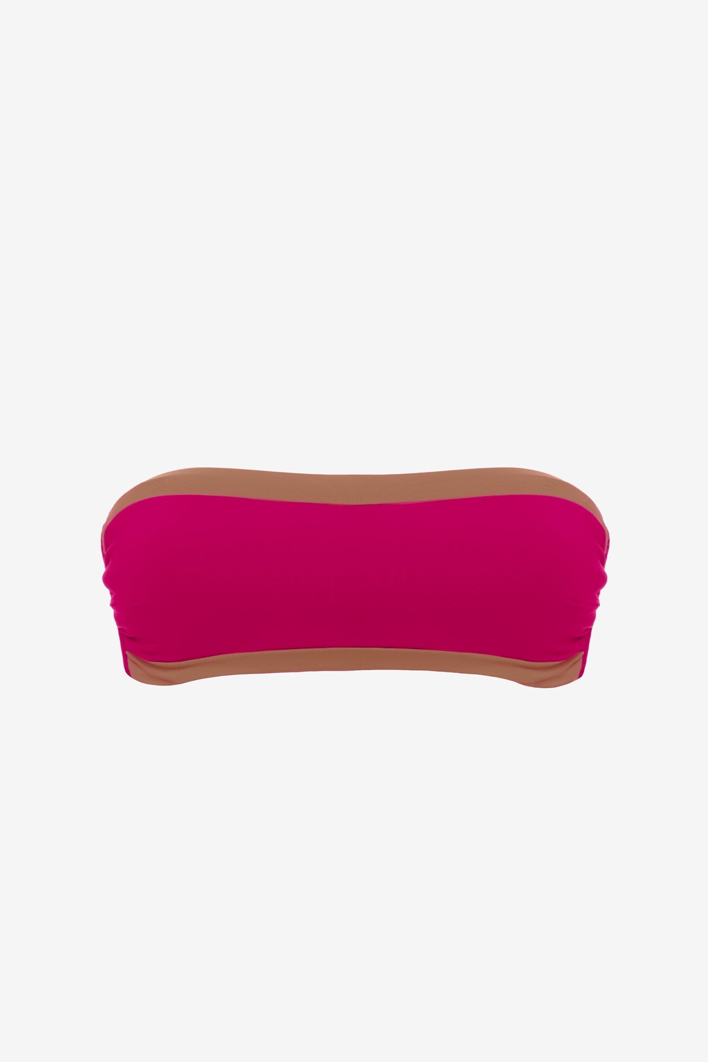 Bianca | Fascia Bordata Con Coppe - Magenta/Tabacco - donna - Raggianti