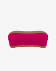 Bianca | Fascia Bordata Con Coppe - Magenta/Tabacco - donna - Raggianti