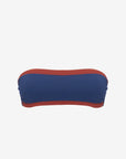 Bianca | Fascia Bordata Con Coppe - Blu/Ruggine - donna - Raggianti