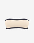 Bianca | Fascia Bordata Con Coppe - Beige/Nero - donna - Raggianti
