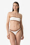 Bianca | Fascia Bordata Con Coppe - Yougurt/Tabacco - donna - Raggianti