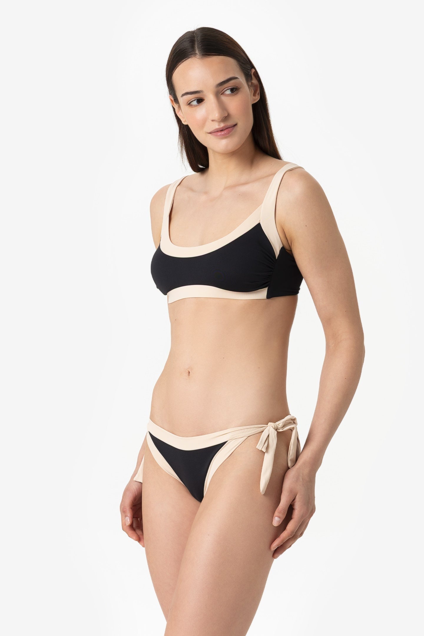 Arianna | Brassiere Bordata - Nero/Beige - donna - Raggianti