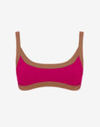 Arianna | Brassiere Bordata - Magenta/Tabacco - donna - Raggianti