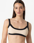 Arianna | Brassiere Bordata - Beige/Nero - donna - Raggianti