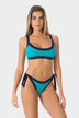 Arianna | Top Bikini Bralette Bordato - Turchese/Blu - donna - Raggianti