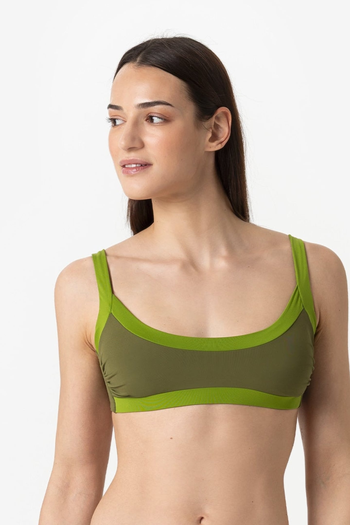 Arianna | Brassiere Bordata - Verde Militare/Verde - donna - Raggianti