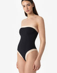 Isa | Intero Fascia Bordato Con Coppe - Nero/Beige - donna - Raggianti