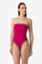 Isa | Intero Fascia Bordato Con Coppe - Magenta/Tabacco - donna - Raggianti
