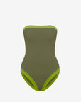 Isa | Intero Fascia Bordato Con Coppe - Verde Militare/Verde - donna - Raggianti