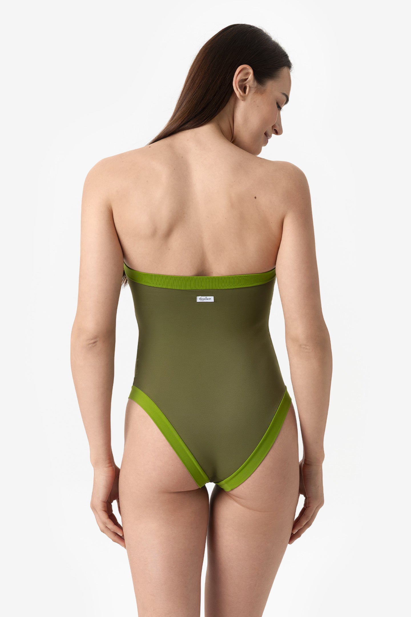 Isa | Intero Fascia Bordato Con Coppe - Verde Militare/Verde - donna - Raggianti