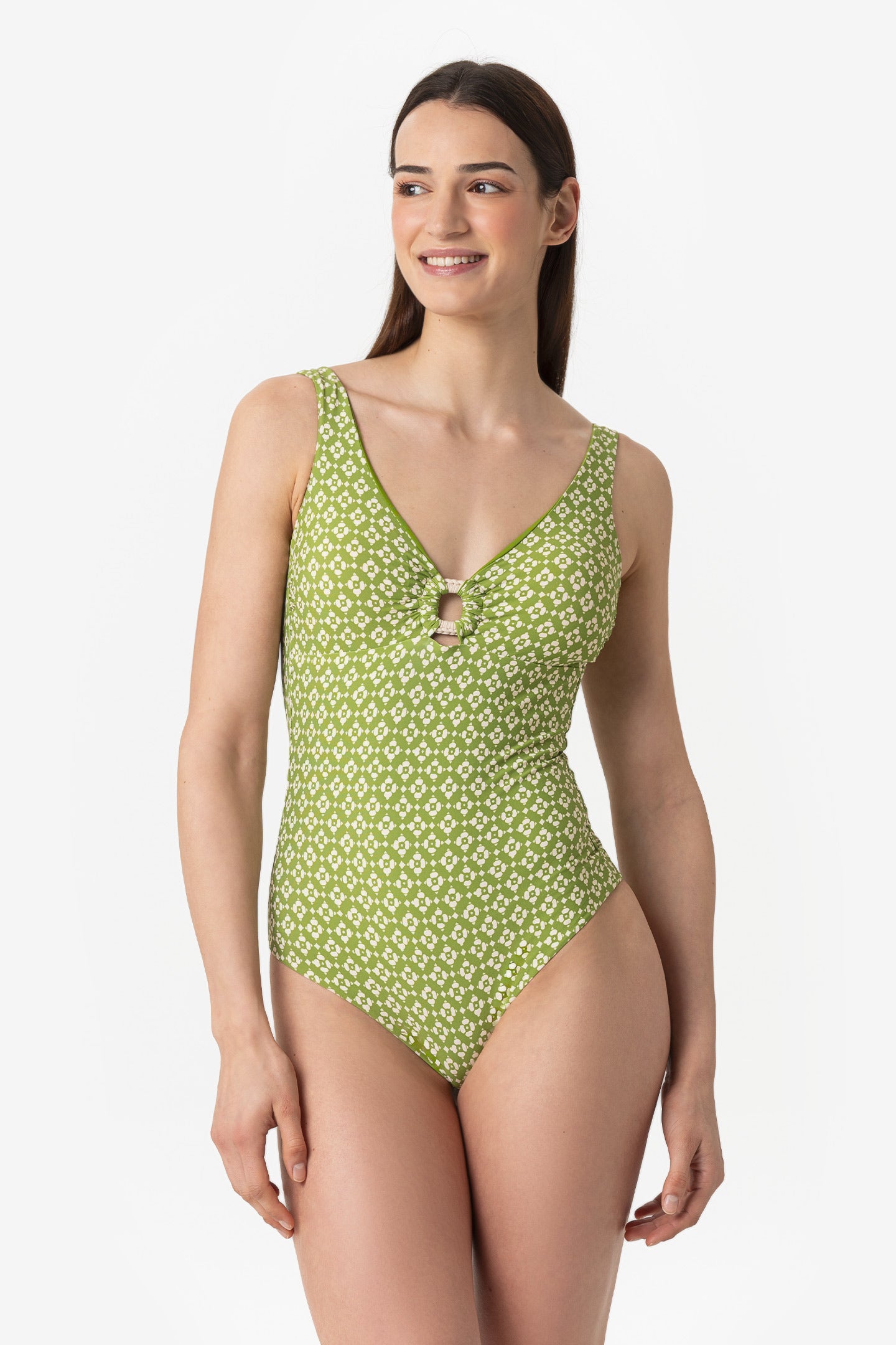 Nicole | Intero Accessorio Con Coppe - Botonic Verde - donna - Raggianti