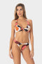 Carlotta | Top Bikini Triangolo all'Americana - Burgundy - donna - Raggianti