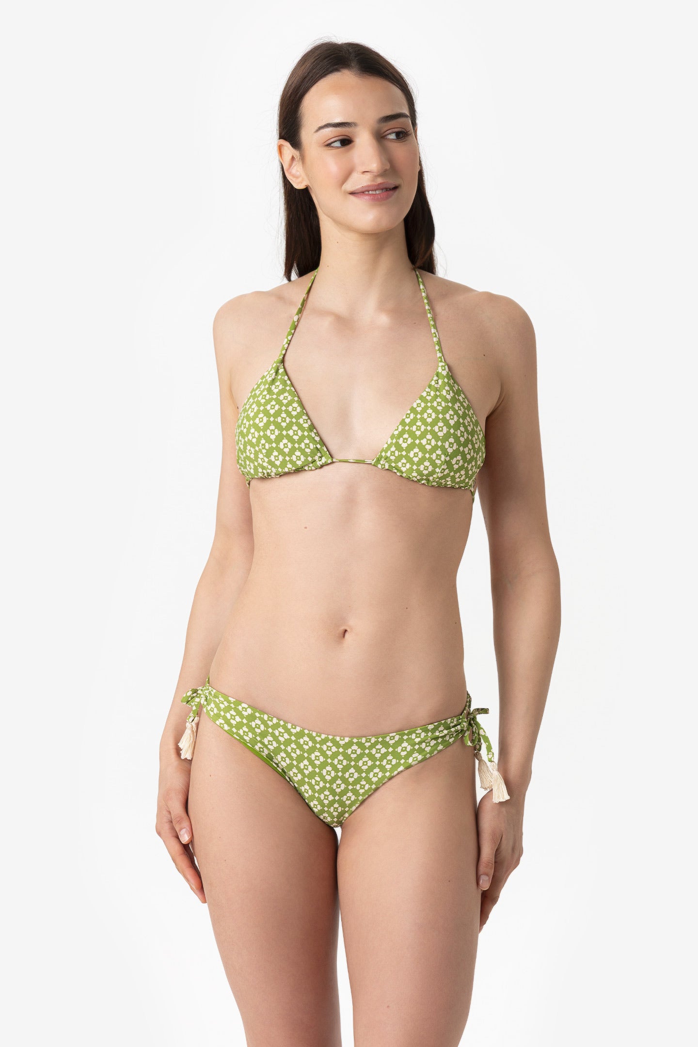 Dalia | Slip Laccio Annodato - Botonic Verde - donna - Raggianti