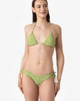 Azzurra | Triangolo Scorrevole Con Coppe - Botonic Verde - donna - Raggianti