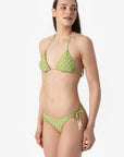 Azzurra | Triangolo Scorrevole Con Coppe - Botonic Verde - donna - Raggianti