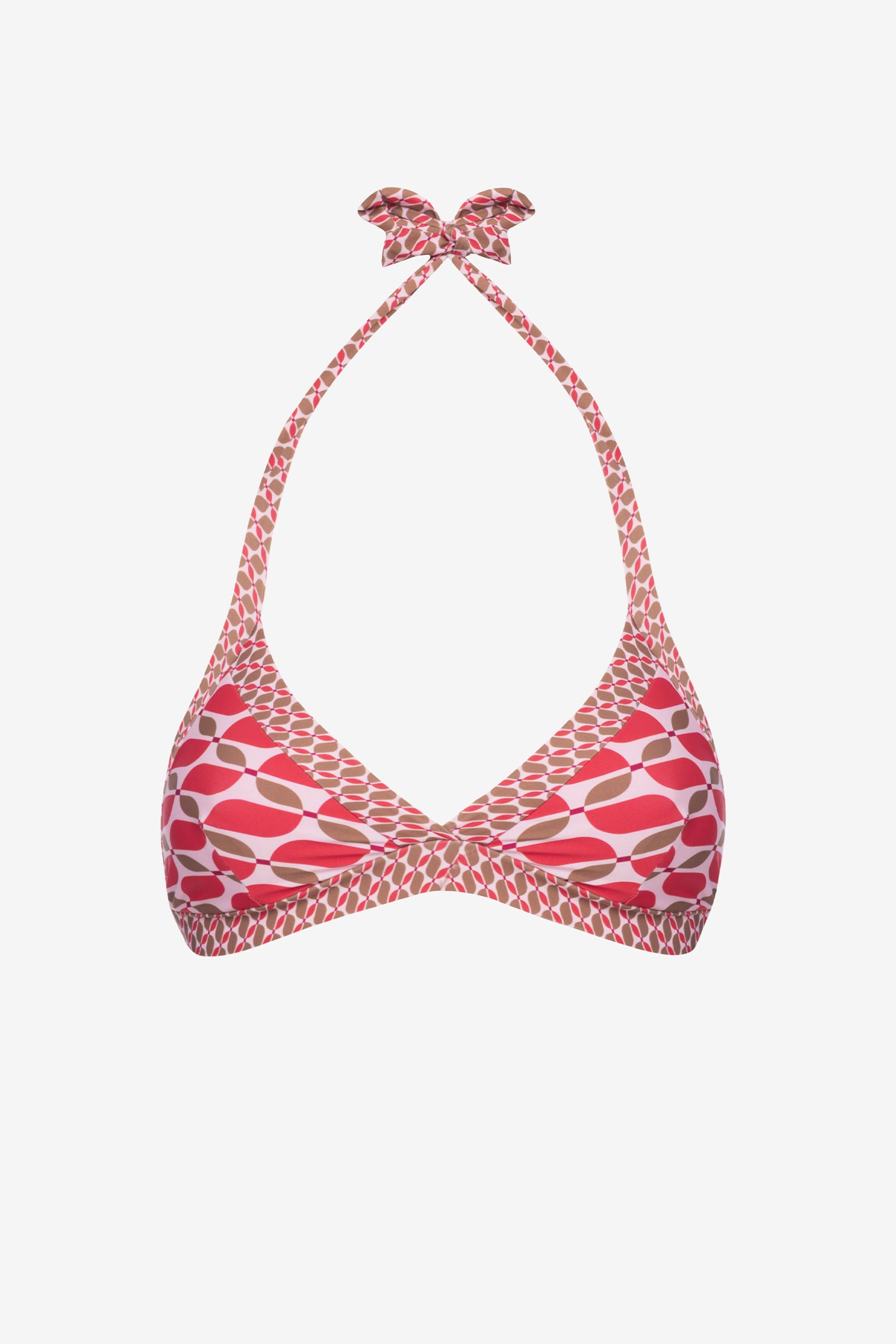 Valentina | Base Fissa Con Coppe Bordata - Retro' Rosso - donna - Raggianti