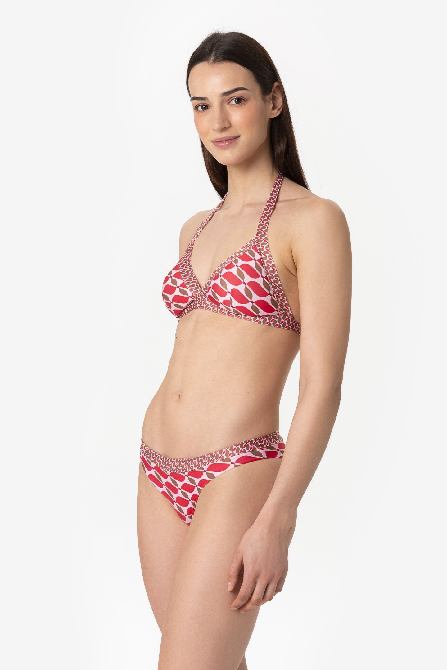 Stella | Slip Vita Bassa Bordato - Retro' Rosso - donna - Raggianti