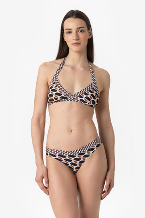Valentina | Base Fissa Con Coppe Bordata - Retro' Nero - donna - Raggianti