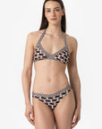 Valentina | Base Fissa Con Coppe Bordata - Retro' Nero - donna - Raggianti