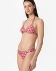 Valentina | Base Fissa Con Coppe Bordata - Retro' Rosso - donna - Raggianti