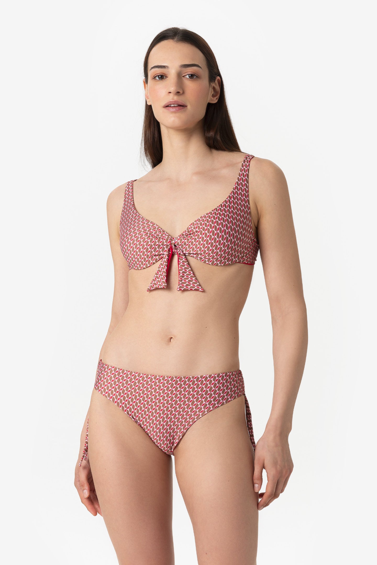 Viviana | Slip Classico Con Binario - Retro' Rosso - donna - Raggianti