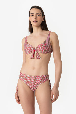 Viviana | Slip Classico Con Binario - Retro' Rosso - donna - Raggianti