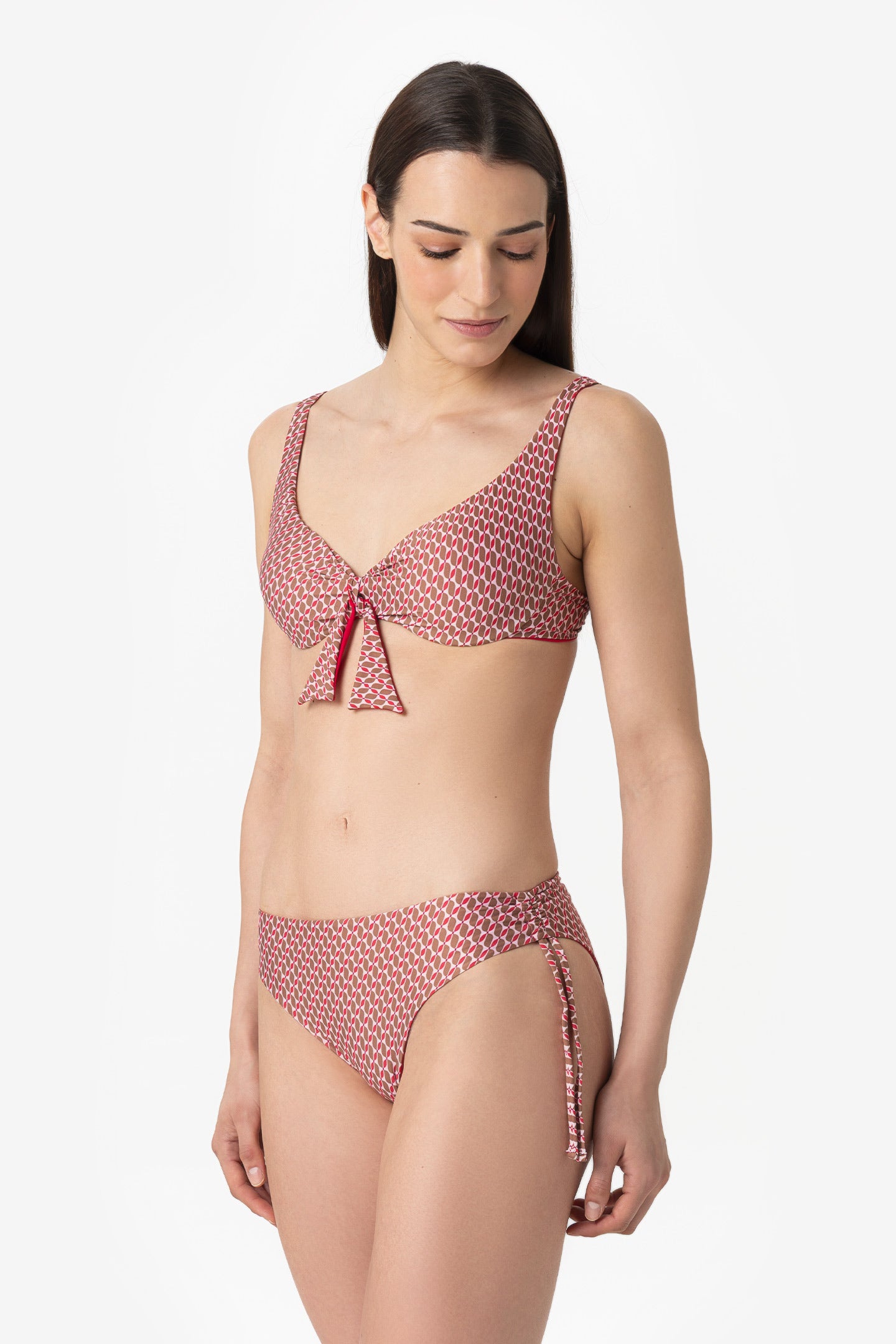 Viviana | Slip Classico Con Binario - Retro' Rosso - donna - Raggianti