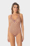 Veronica | Costume Intero con Coppe - Arancio - donna - Raggianti
