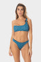 Nora | Top Bralette Monospalla con Coppe - Blu Mare - donna - Raggianti
