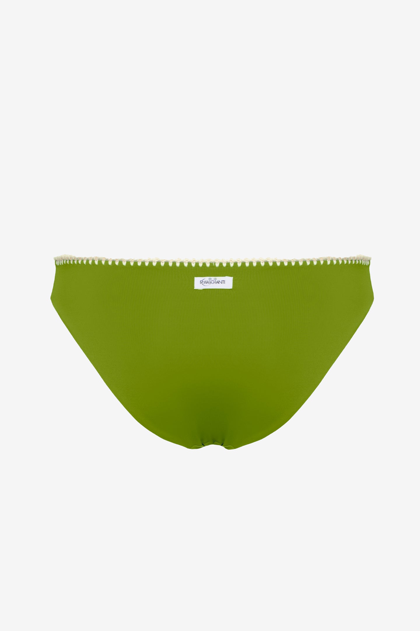 Ginevra | Slip Vita Bassa Con Ricamo - Botonic Verde - donna - Raggianti