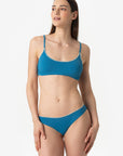 Ginevra | Slip Vita Bassa Con Ricamo - Botanic Ottanio - donna - Raggianti
