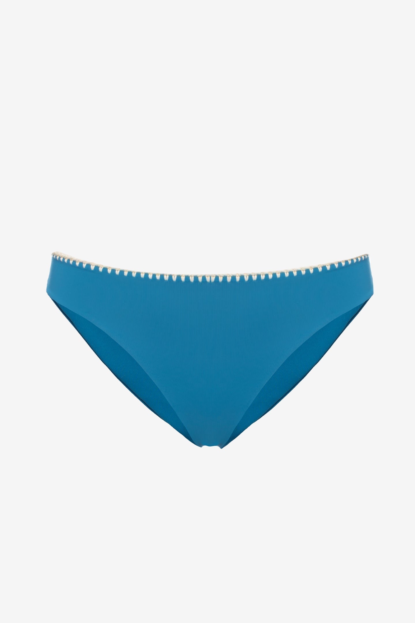 Ginevra | Slip Vita Bassa Con Ricamo - Botanic Ottanio - donna - Raggianti