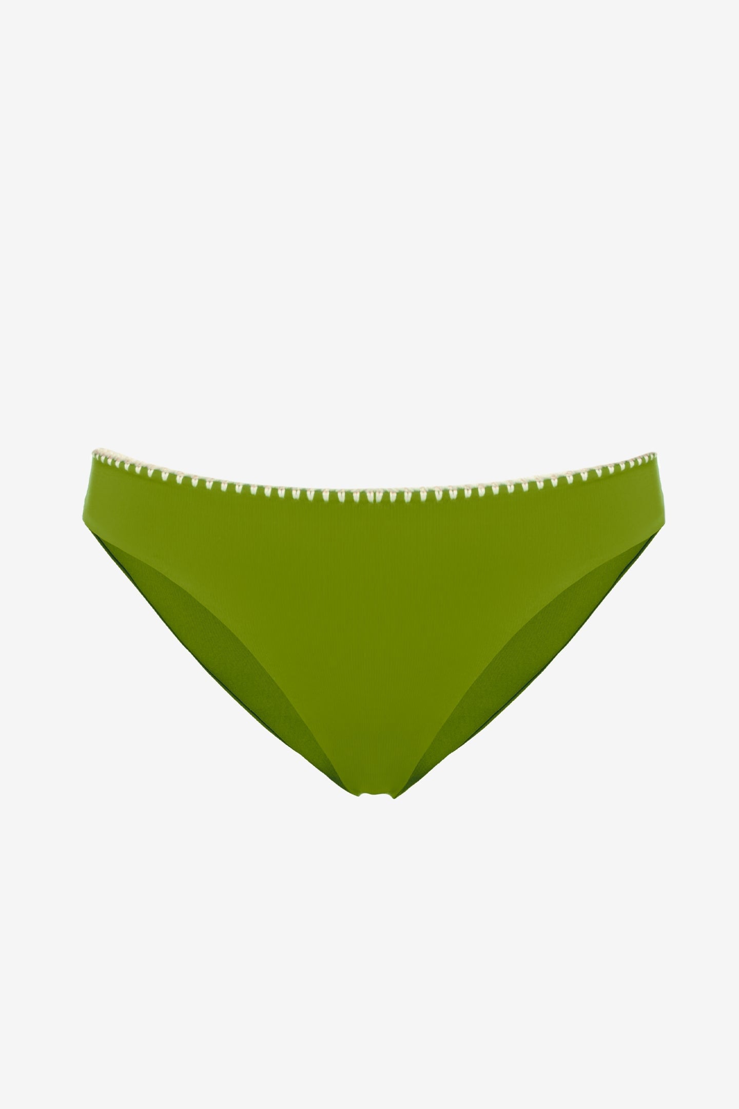 Ginevra | Slip Vita Bassa Con Ricamo - Botonic Verde - donna - Raggianti