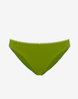 Ginevra | Slip Vita Bassa Con Ricamo - Botonic Verde - donna - Raggianti
