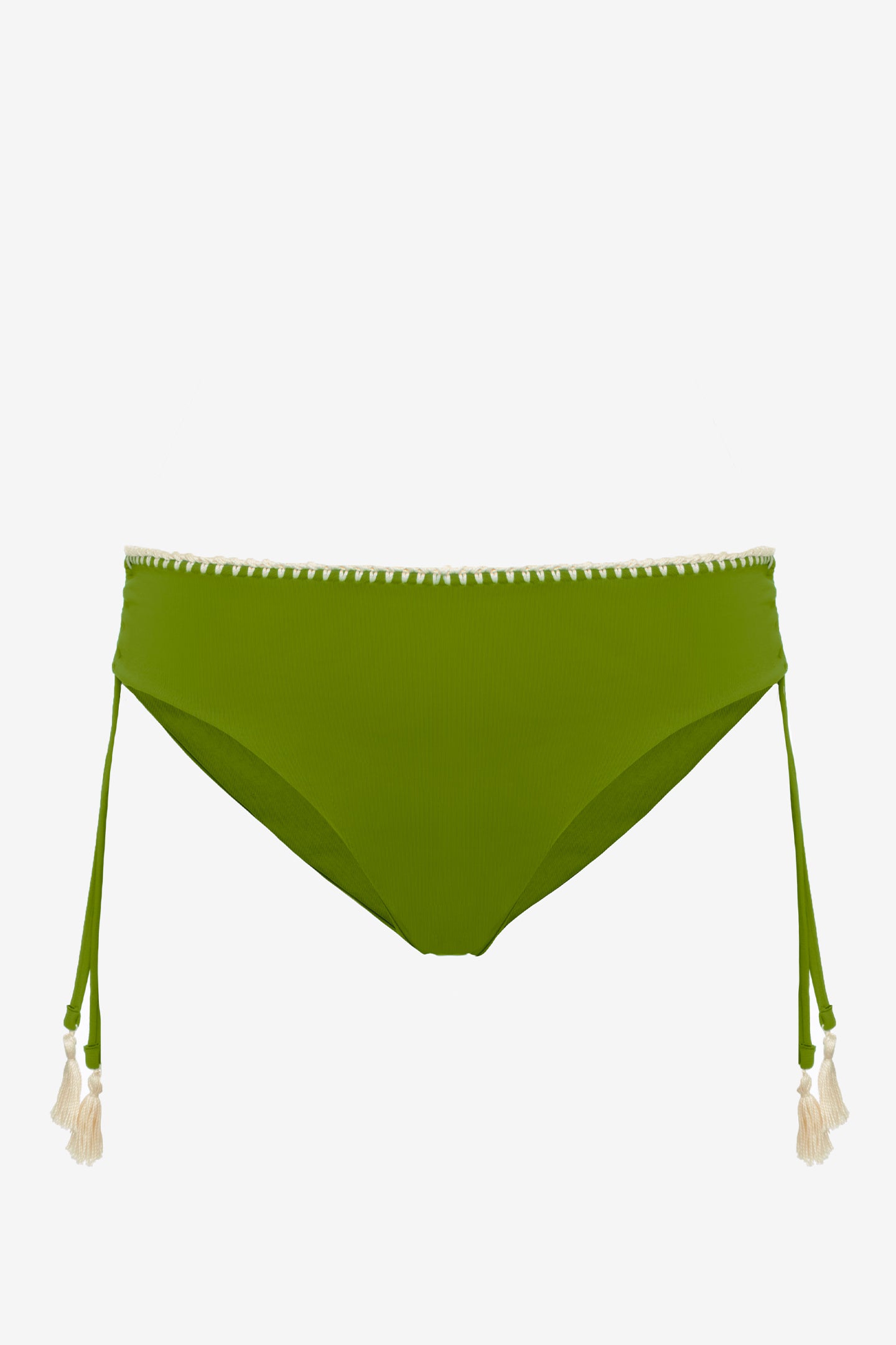 Viviana | Slip Classico Binario Con Ricamo - Botonic Verde - donna - Raggianti