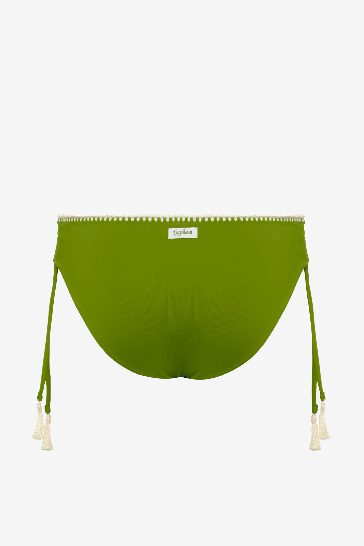 Viviana | Slip Classico Binario Con Ricamo - Botonic Verde - donna - Raggianti