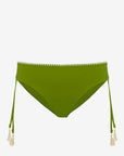 Viviana | Slip Classico Binario Con Ricamo - Botonic Verde - donna - Raggianti
